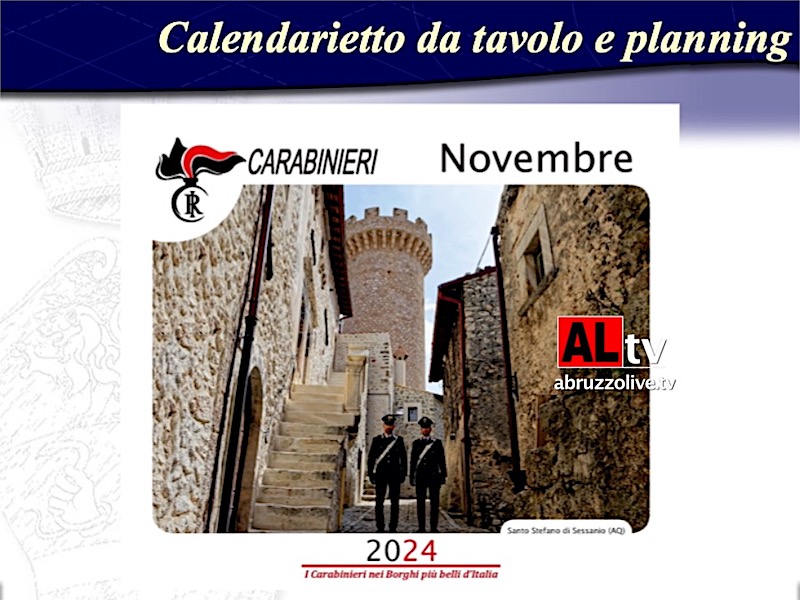 Nel calendario dell'Arma dei Carabinieri  c'è Santo Stefano di Sessanio