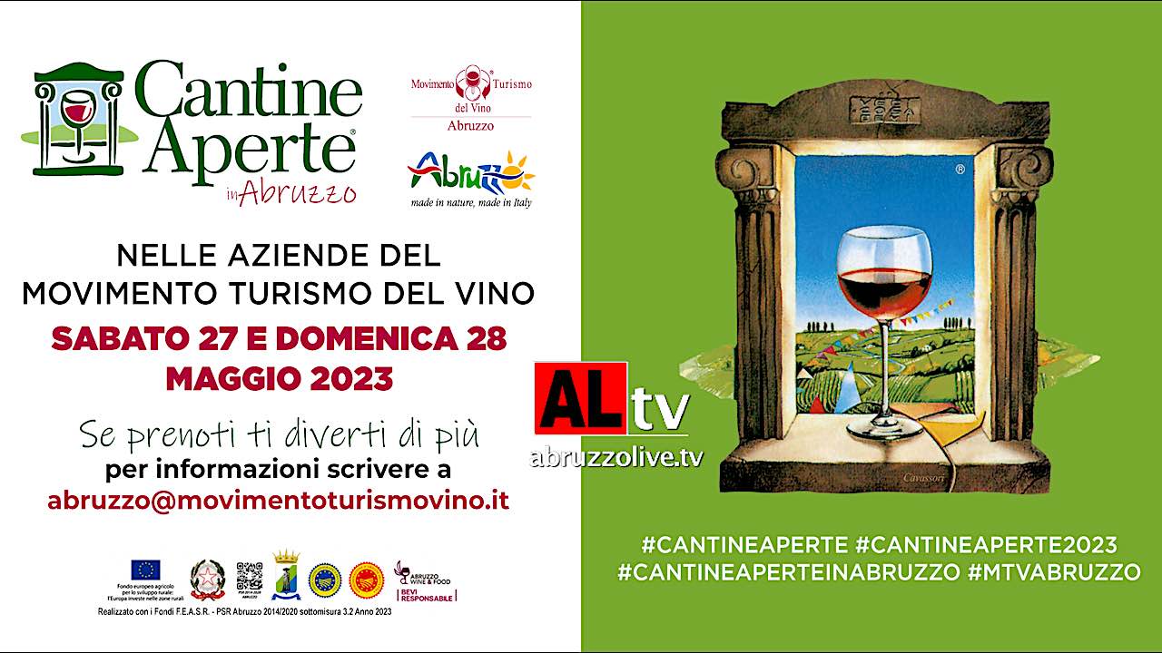 'Cantine aperte' in Abruzzo: il 27 e 28 maggio torna la festa del vino. Tutte le aziende partecipanti