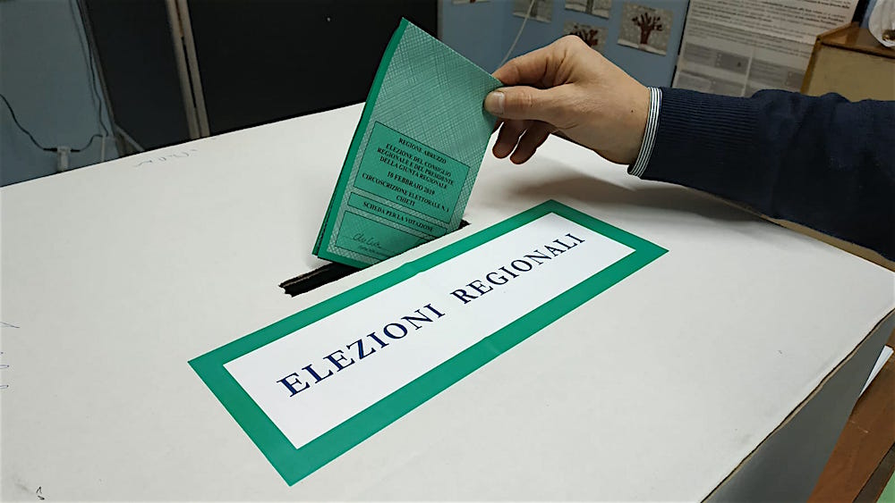 Elezioni Regione Abruzzo. A Lanciano ha votato il 54,46 per cento. Tutte le sezioni