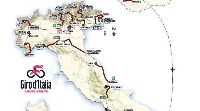 Giro d'Italia. La corsa rosa il 15 e 17 maggio in Abruzzo: arrivo al Blockhaus, partenza da Pescara