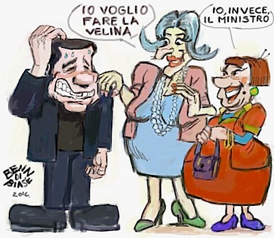 Berlusconi affidato ai servizi sociali... La vignetta di Benito Di Biase