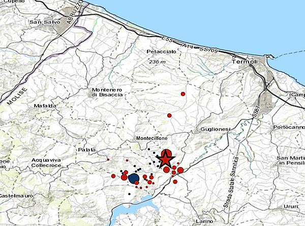 Nuove forti scosse di terremoto nell'area di Termoli. Sisma avvertito anche in Abruzzo