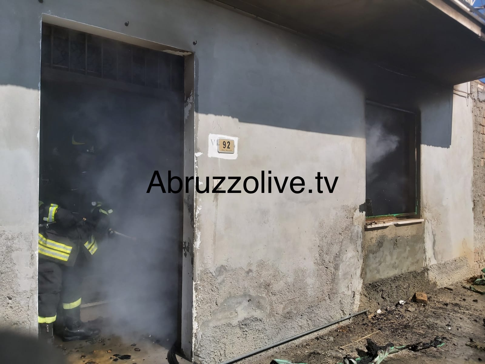 Incendio in abitazione a Villa Elce a Lanciano