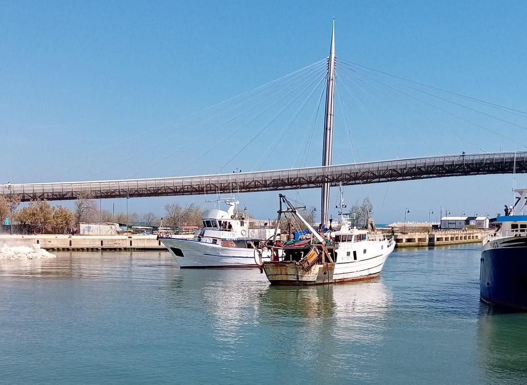 Peschereccio incagliato nel porto canale a Pescara: 'Ora basta, ci vuole il dragaggio'