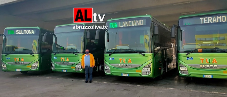 Abruzzo. Ecco i nuovi 12 autobus dell'azienda di trasporto Tua