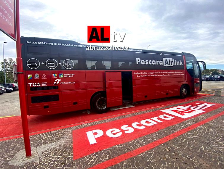 Arriva il servizio bus che collega Abruzzo Airport e la stazione di Pescara 