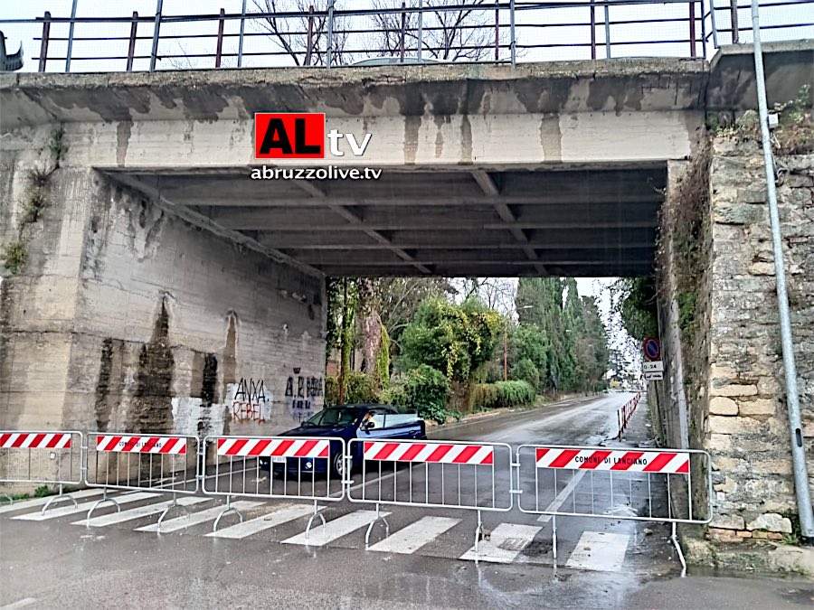 Caduti pezzi di cemento: chiuso a Lanciano il cavalcavia di via Isonzo vicino al tribunale