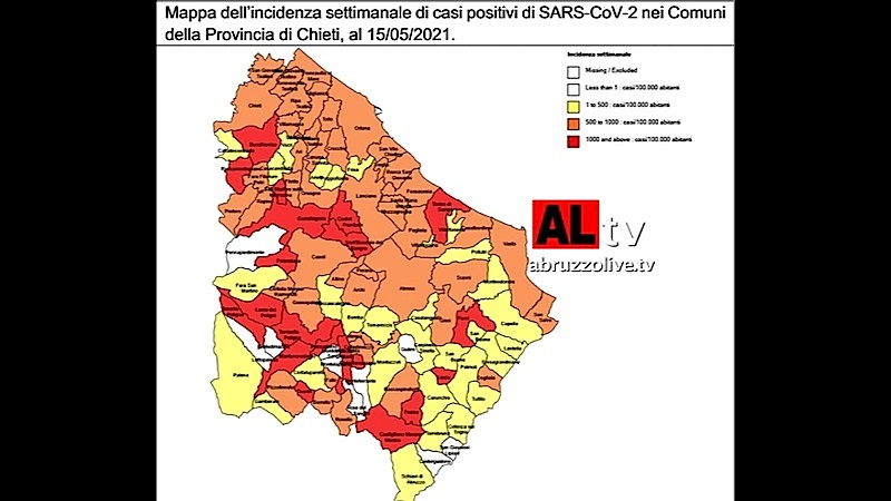 Troppi casi Covid in provincia Chieti: da Asl test gratuiti da domani. 'No ai kit fai da te'