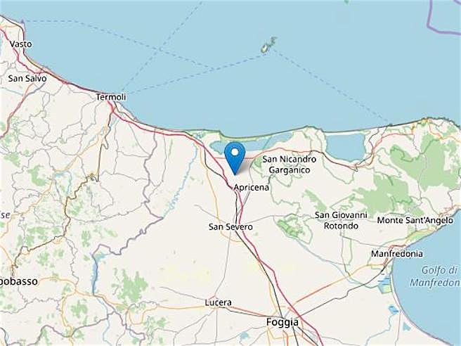 Scossa di terremoto in Puglia. E' stata avvertita anche in Abruzzo