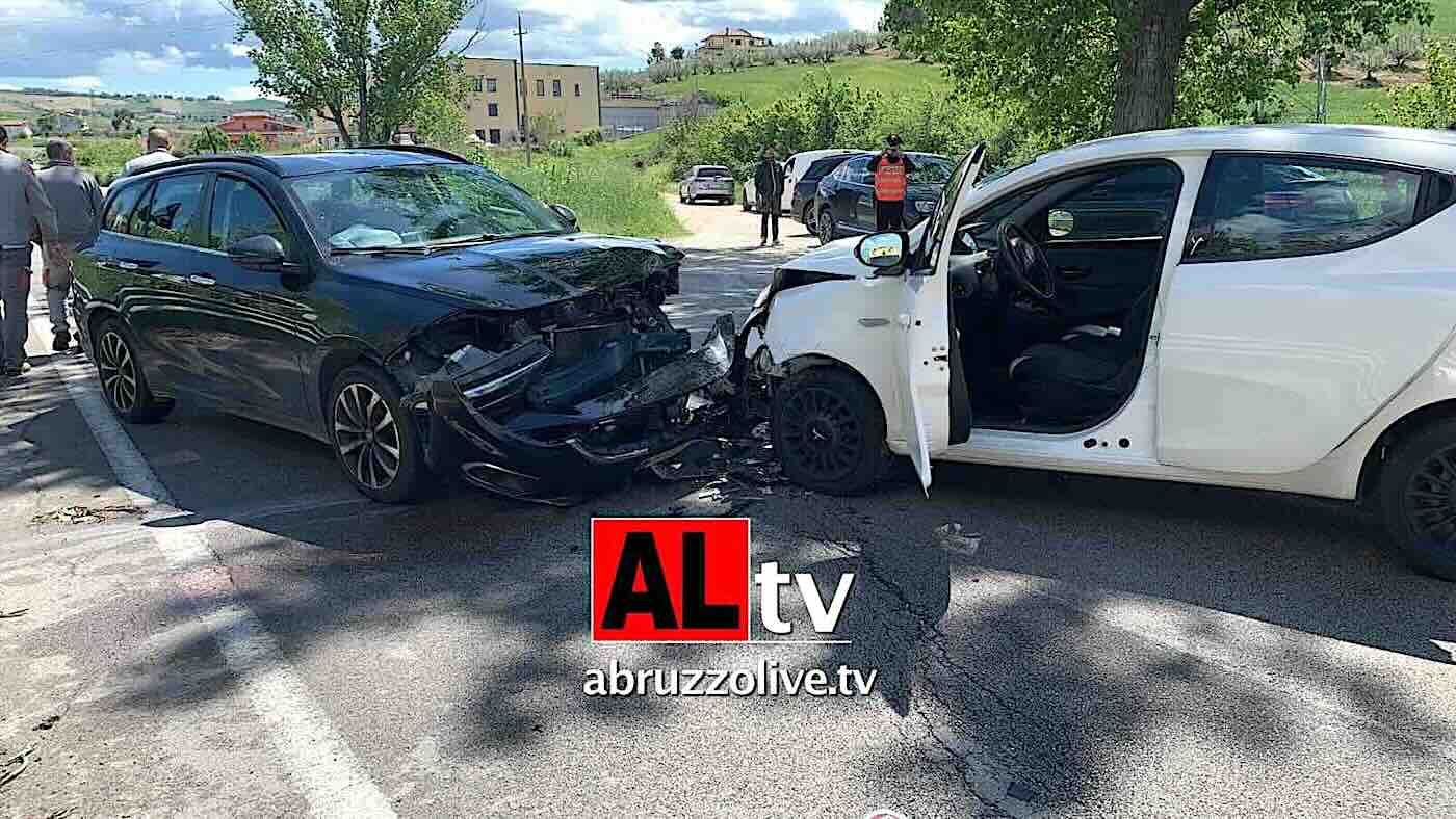 Incidente in contrada Saletti di Atessa:  quattro feriti