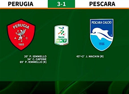 Calcio. Pescara steso dal Perugia. L'ex Oddo batte l'allievo Zauri