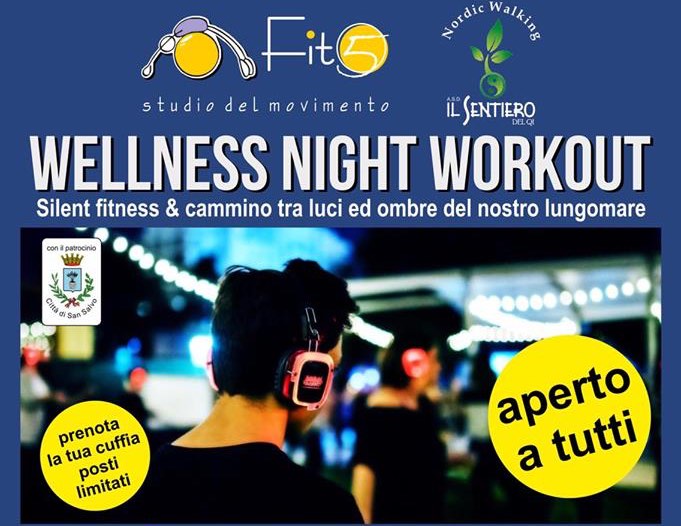 A San Salvo il 19 luglio il 'Wellness night workout'
